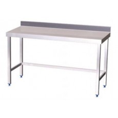 Wall table without shelving of 150 x 70 x 85 cm
