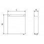 Knives by ozone sterilizer for surface mounting