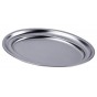Bandeja Oval Borde Vuelto 25 cm. 18/10