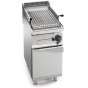 Barbecue Gas stone volcanic 40 cm. with Cabinet and door