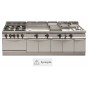 Barbecue Gas stone volcanic 40 cm. with Cabinet and door