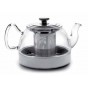 Glass teapot with filter