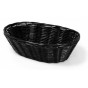 Cesta de Pan Oval Negra 23 cm.
