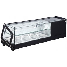 Vitrine réfrigérée avec étagère intermédiaire et LED