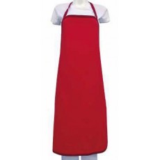 Delantal Peto Plastificado Rojo