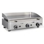 Plancha de cocina Gas Cromo Duro 80 cm.